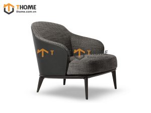 Ghế ăn gỗ sồi tự nhiên mặt nệm Minotti GHEMN-24SN