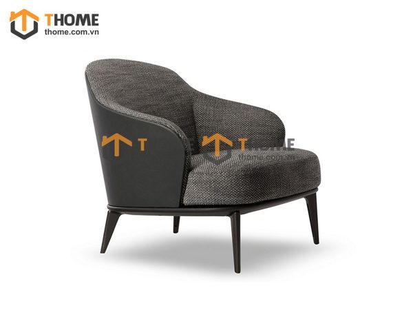 Ghế ăn gỗ sồi tự nhiên mặt nệm Minotti GHEMN-24SN