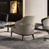 Ghế ăn gỗ sồi tự nhiên mặt nệm Minotti GHEMN-24SN