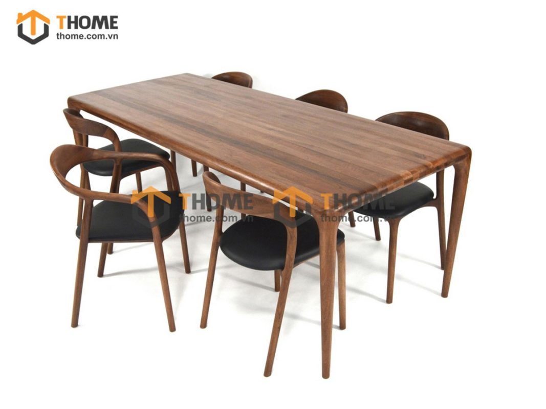 Ghế ăn gỗ sồi tự nhiên mặt nệm Neva có tay GHEMN-10SN