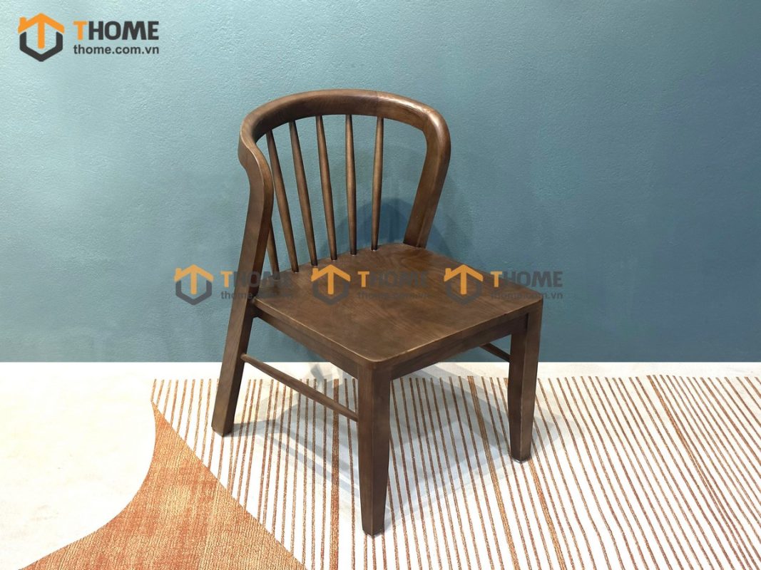 Ghế ăn gỗ sồi tự nhiên Neva có tựa song tiện GHEMG-21SN