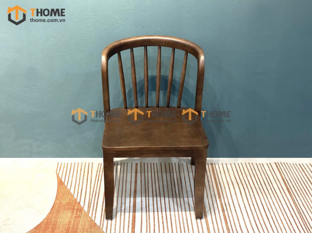 Ghế ăn gỗ sồi tự nhiên Neva có tựa song tiện GHEMG-21SN
