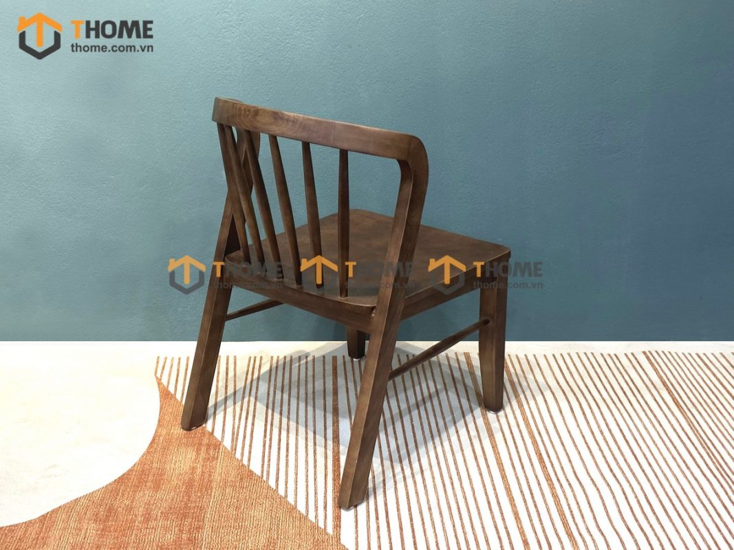 Ghế ăn gỗ sồi tự nhiên Neva có tựa song tiện GHEMG-21SN