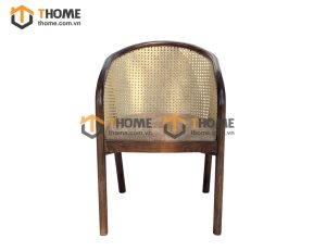 Ghế ăn gỗ sồi tự nhiên đan mây Neva tựa mây GHEMM-15SN
