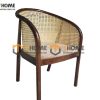 Ghế ăn gỗ sồi tự nhiên đan mây Neva tựa mây GHEMM-15SN
