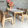 Ghế ăn gỗ sồi tự nhiên mặt nệm Obama GHEMN-21SN