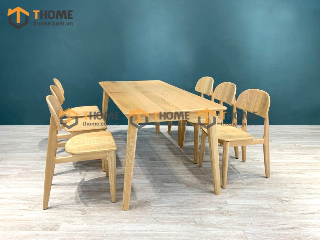 Ghế ăn gỗ sồi tự nhiên OP màu tự nhiên GHEMG-11SN