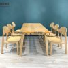 Ghế ăn gỗ sồi tự nhiên OP màu tự nhiên GHEMG-11SN