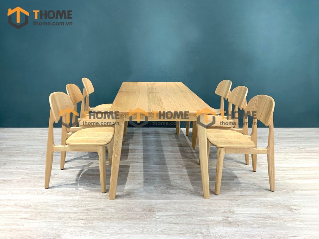 Ghế ăn gỗ sồi tự nhiên OP màu tự nhiên GHEMG-11SN