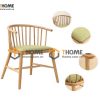 Ghế ăn gỗ sồi tự nhiên mặt nệm Pinston 15 nan GHEMN-31SN