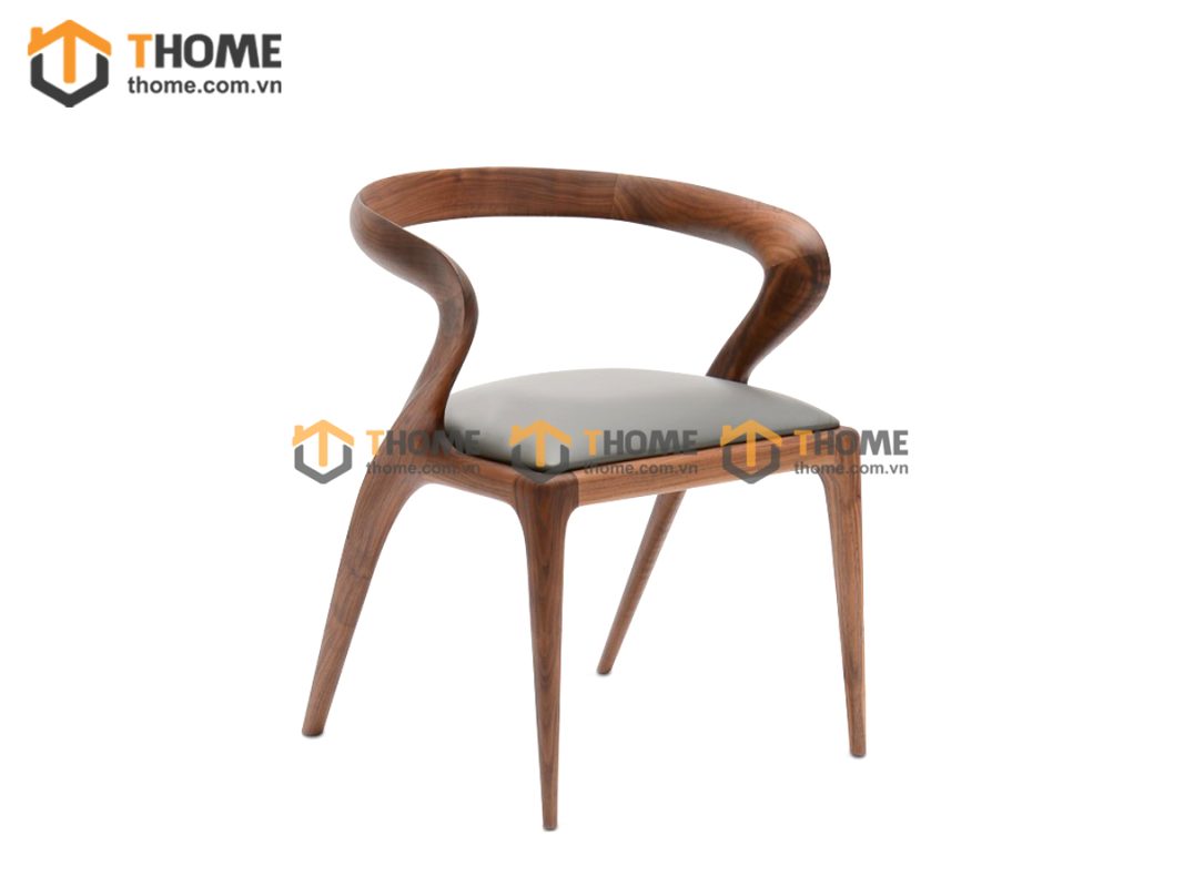 Ghế ăn gỗ sồi tự nhiên mặt nệm Salma GHEMN-09SN