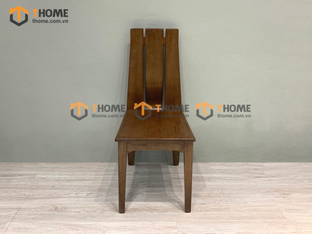 Ghế ăn gỗ sồi tự nhiên lưng gù Sunrise GHEMG-19SN