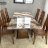 Ghế ăn gỗ sồi tự nhiên lưng gù Sunrise GHEMG-19SN