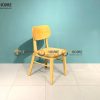 Ghế ăn gỗ sồi tự nhiên tai voi óc chó màu tự nhiên GHEMG-01SN