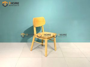 Ghế ăn gỗ sồi tự nhiên tai voi óc chó màu tự nhiên GHEMG-01SN