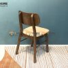 Ghế ăn gỗ sồi tự nhiên mặt nệm tai voi mặt nệm GHEMN-17SN