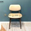 Ghế ăn gỗ sồi tự nhiên mặt nệm tai voi tựa mặt nệm GHEMN-18SN