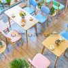 Ghế ăn gỗ sồi tự nhiên mặt nệm tai voi tựa mặt nệm GHEMN-18SN