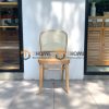 Ghế ăn gỗ sồi tự nhiên đan mây Thonet 811 mặt tròn gỗ tựa vòm màu tự nhiên GHEMM-05SN