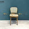 Ghế ăn gỗ sồi tự nhiên đan mây Thonet 811 mặt nệm tựa tròn GHEMM-07SN