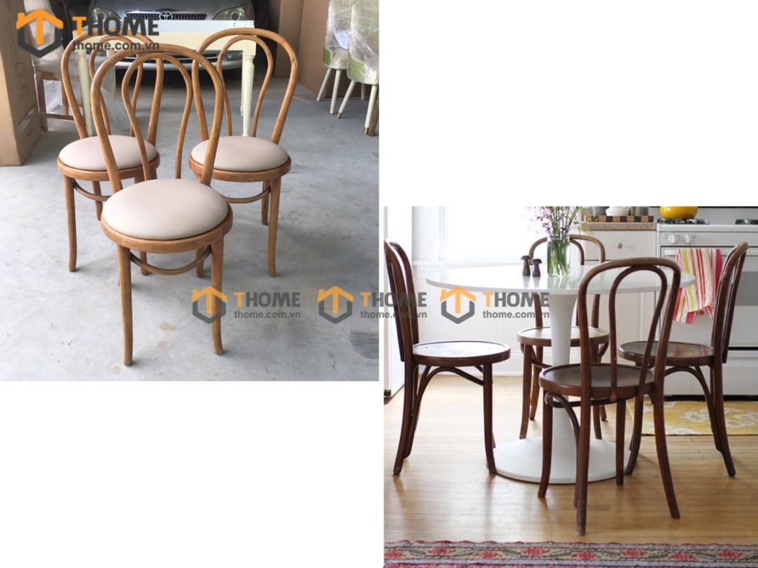 Ghế ăn gỗ sồi tự nhiên Thonet GHEMG-07SN