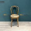Ghế ăn gỗ sồi tự nhiên mặt nệm Thonet GHEMN-43SN