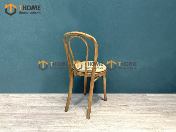 Ghế ăn gỗ sồi tự nhiên mặt nệm Thonet GHEMN-43SN