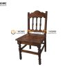 Ghế ăn gỗ sồi tự nhiên tiện trúc GHEMG-17SN
