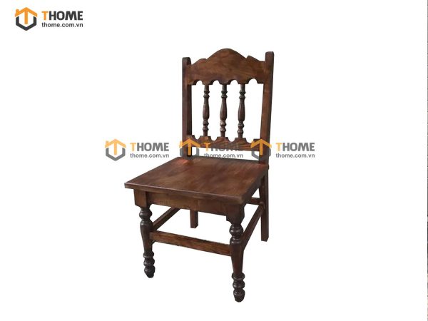 Ghế ăn gỗ sồi tự nhiên tiện trúc GHEMG-17SN