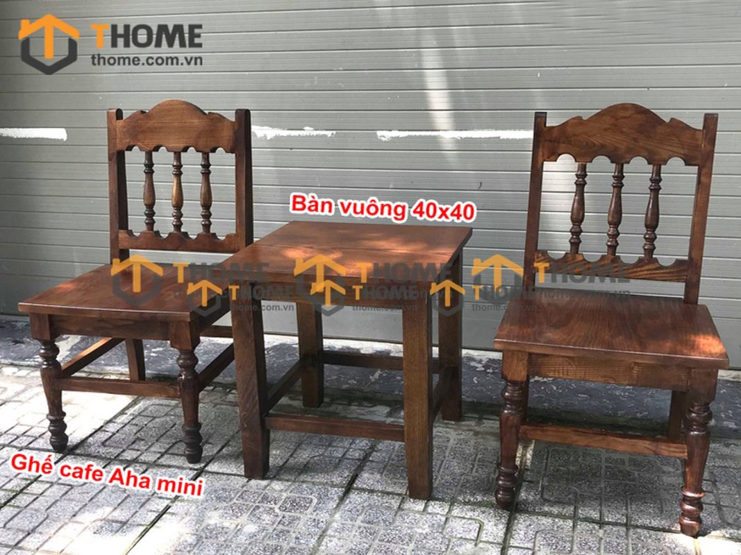 Ghế ăn gỗ sồi tự nhiên tiện trúc GHEMG-17SN