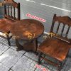 Ghế ăn gỗ sồi tự nhiên tiện trúc GHEMG-17SN
