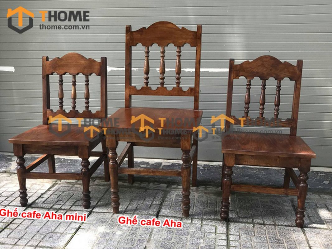 Ghế ăn gỗ sồi tự nhiên tiện trúc GHEMG-17SN