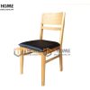 Ghế ăn gỗ sồi tự nhiên mặt nệm Tokyo GHE-03SM
