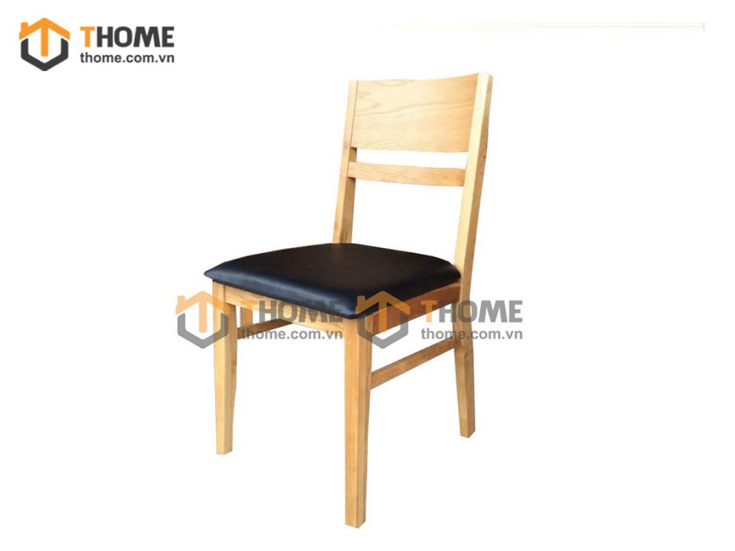 Ghế ăn gỗ sồi tự nhiên mặt nệm Tokyo GHE-03SM