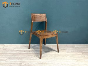 Ghế ăn gỗ sồi tự nhiên Venco màu óc chó GHEMG-26SN