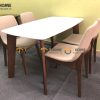 Ghế ăn gỗ sồi tự nhiên mặt nệm Ventura GHEMN-03SN