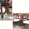 Ghế ăn gỗ sồi tự nhiên mặt nệm vương miện GHEMN-29SN