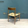 Ghế ăn gỗ sồi tự nhiên đan cói Wishbone vuông CH36 GHEMC-03SN