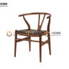 Ghế ăn gỗ sồi tự nhiên mặt nệm Wishbone GHEMN-33SN
