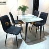 Ghế ăn nhập khẩu bọc da Caro GHE-18NK