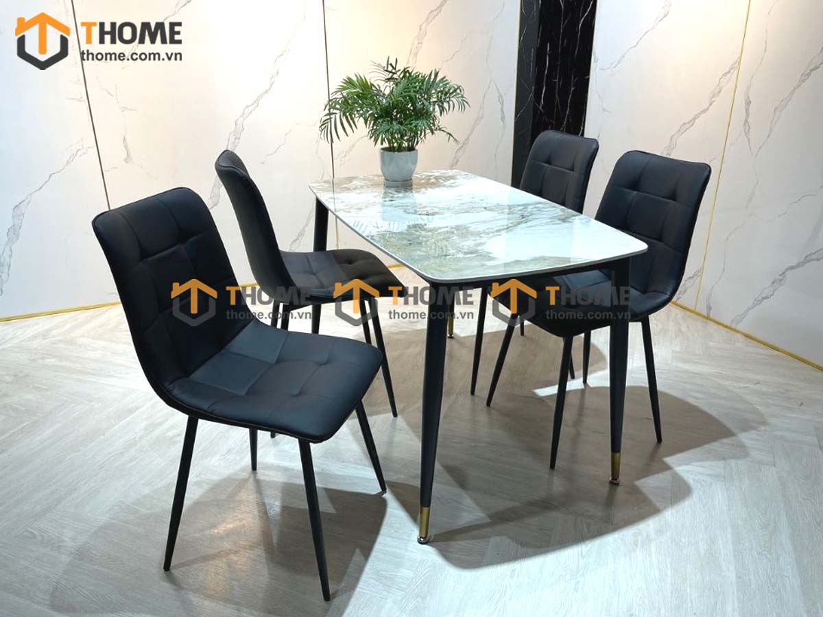 Ghế ăn nhập khẩu bọc da Caro GHE-18NK