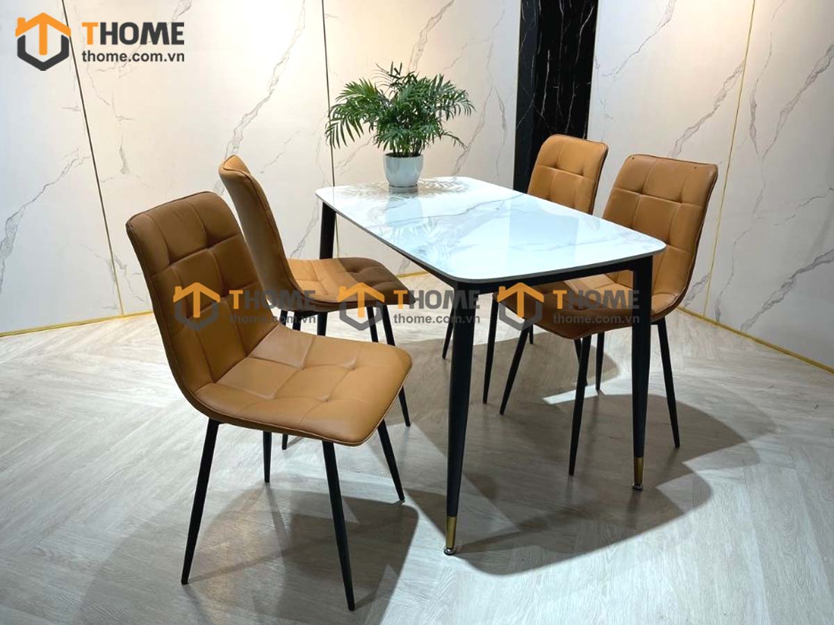 Ghế ăn nhập khẩu bọc da Caro GHE-18NK