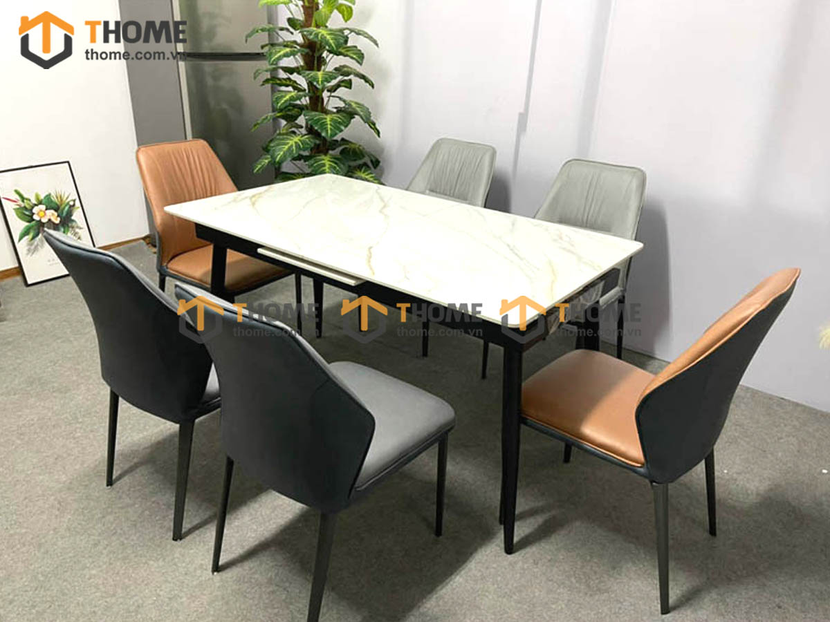 Ghế ăn nhập khẩu bọc da Kevin GHE-07NK