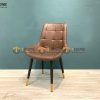 Ghế ăn nhập khẩu bọc da Loft caro GHE-02NK