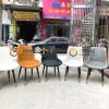 Ghế ăn nhập khẩu bọc da Loft sọc GHE-03NK