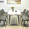 Ghế ăn nhập khẩu bọc da Loft trám GHE-01NK