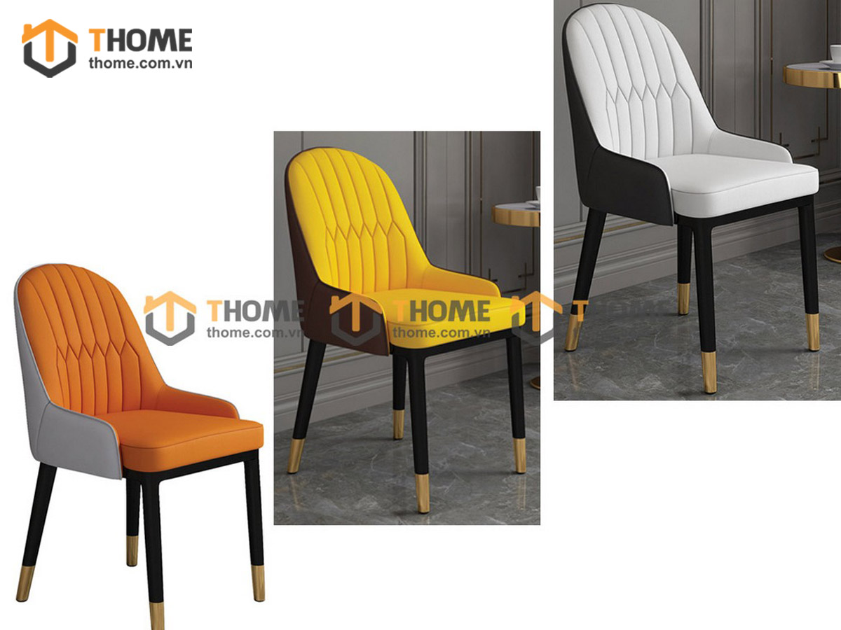 Ghế ăn nhập khẩu bọc da Monet GHE-06NK