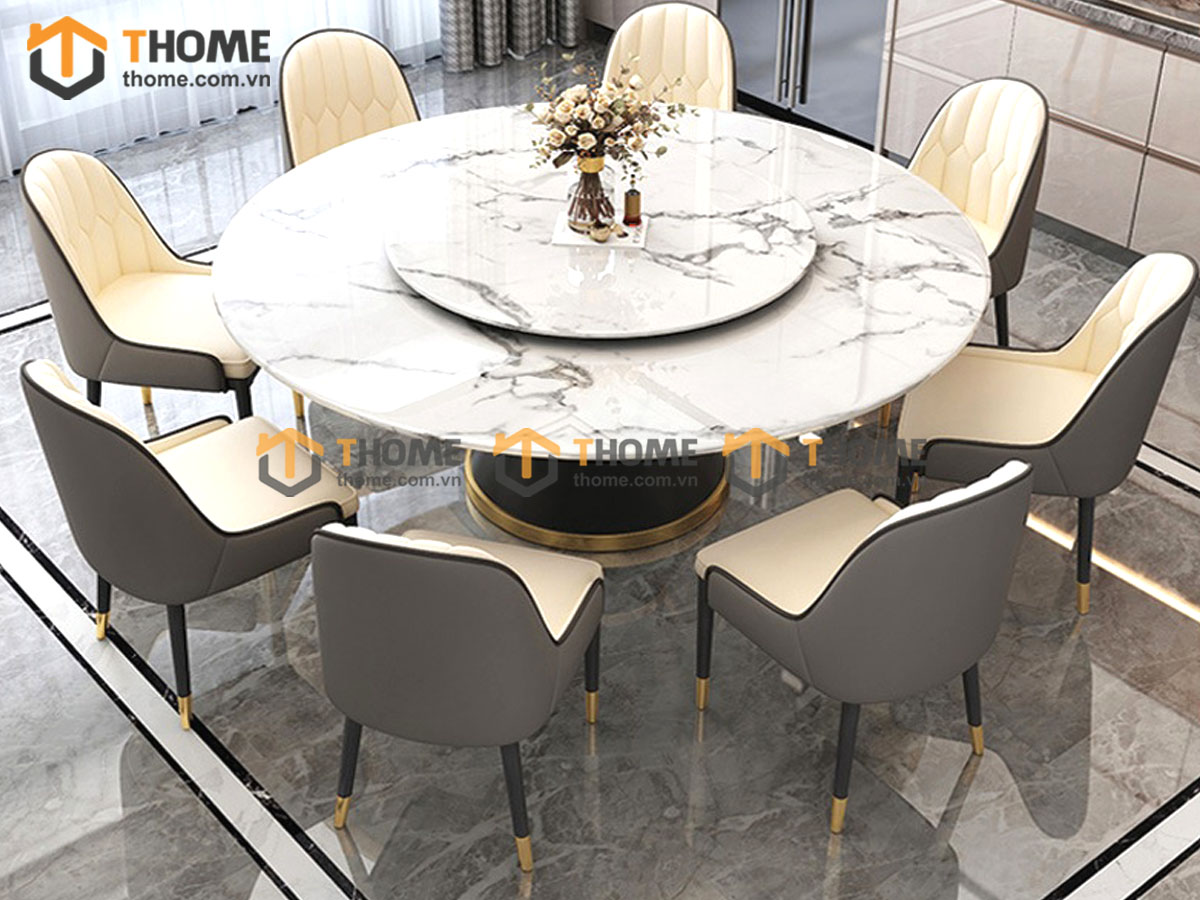 Ghế ăn nhập khẩu bọc da Monet GHE-06NK