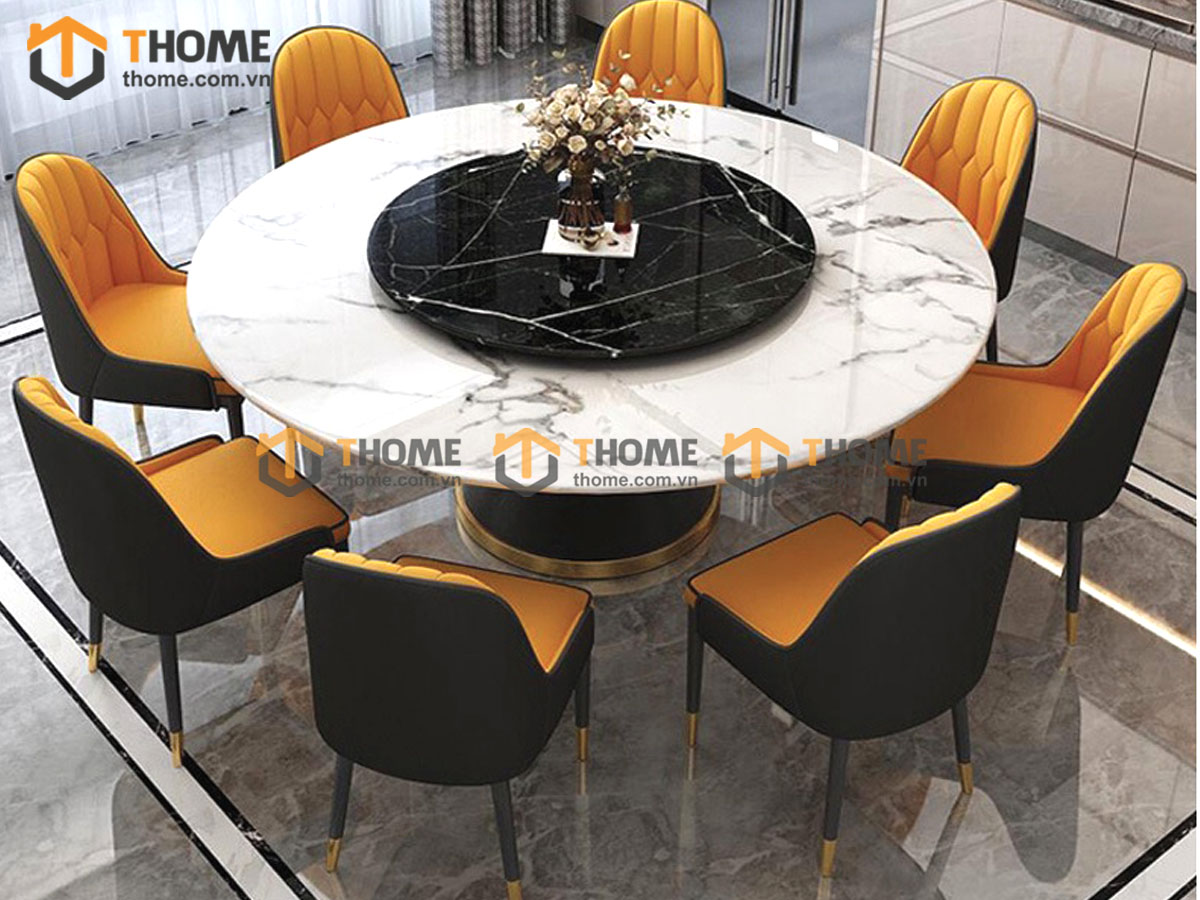 Ghế ăn nhập khẩu bọc da Monet GHE-06NK