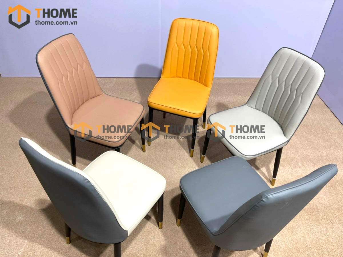 Ghế ăn nhập khẩu bọc da Monet GHE-08NK